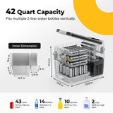 BougeRV 12V Refrigerator Fridge Freezer Portable Car Fridge 42 Quart Electric Cooler 12V/24V DC 110~240V AC for RV Camper