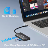 10 in 1 Laptop Docking Station Dual Monitor for Laptop, 4K USB C Hub Dock