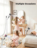 Lazstand Hands-Free Hair Dryer Stand for Blow Dryers Hairdryer Holder for Families & Pet Grooming Bathroom Use Hair Dryer Holder with Anti-Slip Stable Base, Adjustable Height 16.7 - 50 Inch