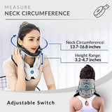 Neck Traction Device by Air Collar - Neck Stretcher - Cervical Traction Device - Neck & Shoulder Pain Relief - Stretcher Collar for Improved Spine Alignment - (2nd Gen - Manual) - See Size Chart*