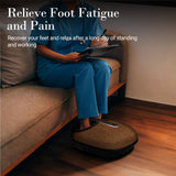 CuPiLo Foot Massager with Heat, FSA Eligible HSA Shiatsu Feet Massager with Remote Control, Multi-Level Compression Knead Foot Massage for Neuropathy & Plantar Fasciitis, Fits Up to 13", Gifts(Brown)