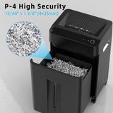 24-Sheet Cross Cut Paper Shredder P-4 Security with 8.9 Gal Pull-Out Bin