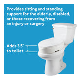 Raised Toilet Seat, Adds 3.5 Inches of Height to Toilet Carex