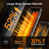 BREEZOME Space Heater Indoor, 1500W PTC Portable Electric Heaters for Home with Thermostat & 90° Oscillating, 24H Timer, Quiet Safety Ceramic Tower Heater with Remote for Bedroom Office