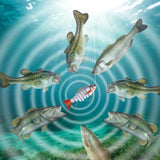 Lifelike Fishing Lures for Freshwater and Saltwater Angling – Realistic Trout and Bass Lures with Segmented Bodies, Rustproof Dual Treble Hooks and Integrated Gravity Ball for Diving (3 Pk)