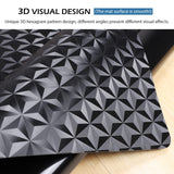 Chair Mat for Hard Floor, 47" x 36" Vinyl Gaming Chair Mat for Hard Surface (Black) SALLOUS