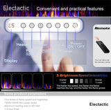 Electactic 36 Inch Electric Fireplace Insert Ultra-Thin - Recessed & Wall-Mounted Fireplace Heater with Thermostat, Adjustable Flame, Remote Control - Linear with Timer, Touch Screen, 750/1500W