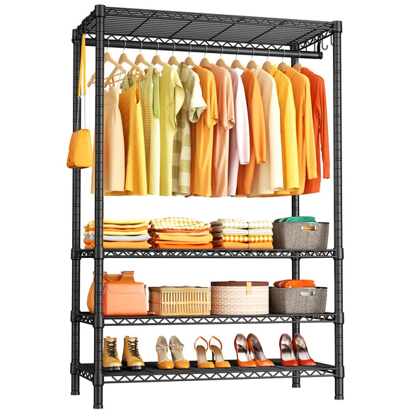 Plus Portable Closets, 4-Tier Clothes Garment Rack  45