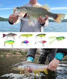 Fishing Lure Kit for Freshwater Bass, Fishing Tackle Set for Beginner Adults Including Crankbaits Spinnerbaits Topwater Baits Kit with Tackle Box PartyGalore