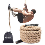 VIVITORY Gym Fitness Training Climbing Ropes, Workout Gym Climbing Rope, Home Training and Fitness Workouts,1.5'' in Diameter, Available 10, 15, 25, 30 Ft (10 ft) VIVITORY
