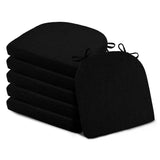 Basic Beyond Chair Cushions for Dining Chairs 6 Pack, Kitchen Chair Cushions with Ties and Non Slip Backing