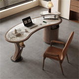 LIAN16PENG Curved Executive President Desk Office Computer Table Office