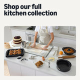 Amazon Basics Glass Baking Dishes with BPA-Free Lids, 6-Piece Set, Borosilicate Glass, Dishwasher and Oven-Safe, Linen Gray
