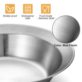 Odoland Stainless Steel Camping Mess Kit for Family & 4 Person, Cooking Tableware Utensils with Plates Bowls Forks Spoons Knives & Savings Bag for Camping, Backpacking, Hiking, Picnic, 4 Person Set