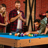 Goplus 48 Inch Multi Game Table, 3-in-1 Adult Size Foosball, Pool Table, Slide Hockey Table, Combo Table Set w/Billiard, Soccer & Hockey for Arcade, Party, Family Night, Game Room