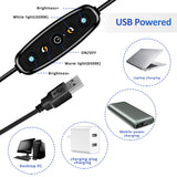Cyezcor Video Conference Lighting Kit， Ring Light for Computer