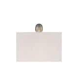 360 Lighting Roxie Modern 3-Way Table Lamps 31" Tall Set of 2 with Dimmers Brushed Nickel Off White Fabric Rectangular Shade for Bedroom Living Room House Bedside Nightstand Home
