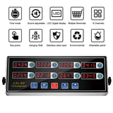 BIZOEPRO Kitchen Timers for Cooking, 8 Channel, Commercial Grade, Stainless Steel, LED Digital, Loud Alarm,
