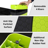 Smartxchoices 30'' Aerobics Stepper Workout Step Platform with 4" - 6" - 8" Adjustable Risers, Fitness Exercise Workout Trainer,Non-slip Step Platform for Cardio, Core, Strength Training,Home Gym
