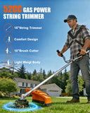 Upgraded Gas Weed Eater, 52CC Weed Wacker Gas Powered, 2-Cycle Engine String Trimmer Easy Start Comfortable Handle and Double Shoulder Straps for Garden Lawn Edge Trimming