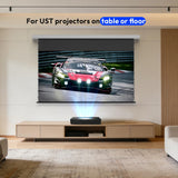 NothingProjector Projector Screen ALR, 100 inch Motorized Drop Down, Ambient Ceiling Light Rejecting, 4K UHD, Pull Down with Remote, Ultra Short Throw Projection, Wall Mount, Home Theater NothPJ