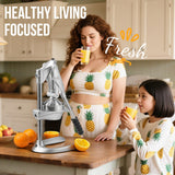 Manual Juicer, Sopito Effortless Citrus Squeezer Professional Safety Stainless Steel Hand Press Juicer, Ideal for Extracting Juice