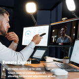 1Pack Video Conference Lighting, Zoom Lighting for Computer with Clamp, 30 Light Modes, Eye-Caring Swing Arm Desk Light with Memory & Timing Func for Home Office, Video Call, Video Conferencing