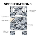 Carbon Fiber Laptop Skin Compatible with Asus ROG Zephyrus G14 (2025) - Gray Camouflage - Premium 3M Vinyl Protective Wrap Decal Cover - Easy to Apply | Crafted in the USA by MightySkins
