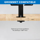Mount-It! Universal Tablet Countertop Stand, Secure Kiosk Mount, Black