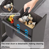 Heavy Duty Pull-Out Under Sink Trash Can Kit - Durable Kitchen Garbage Bin Drawer Slides, Space-Saving Design for Cabinets & Laundry Rooms, Effortless Organization & Cleanup