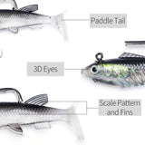 Dr.Fish 60 Pieces Fishing Lures Kit, 5 Tackle Box with Tackle Included, Fishing Spinner Lure Set Rooster Tail Lures Kits Trout Lures Freshwater Crappie Bass Walleye Bait Assorted Dr.Fish