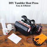 Tumbler Mug Heat Press Machine 30oz 20oz 16oz Sublimation Tumblers Press Glass Jar Cans