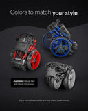 Compact 3 Wheel Golf Push Cart | One Click Folding Design, Smallest Folded Footprint, 32" Wide Wheelbase Caddytek