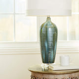 Cyan Design 05212 Elysia Table Lamp, 1-Light 100 Watts, Blue Glaze