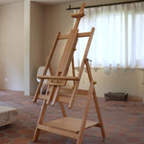 ATWORTH Large Wooden Easel for Painting: Artist H Frame Easel Stand with Upgrade Hardware- Hold Canvas up to 93" - Professional Art Easel for Adults