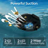 S2 Pool Vacuum Robot for Above Ground Pools, Cordless Operation, 80-Min Runtime, Coverage up to 766 sq ft, Efficient Cleaning Performance, Self-Parking and Easy Maintenance (Jet Black)