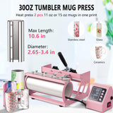 Hitgrand Heat Press 12x15 inch, Heat Press Machine for T-Shirts, 8 in 1 Heat Press with 30 OZ Tumbler Press