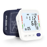 P PANACARE Upper Arm Blood Pressure Monitor – Large LCD Display BP Machine, 2-User 240 Memory, Irregular Heartbeat Detection, Wide Cuff 8.7"-20.5", Type-C Power