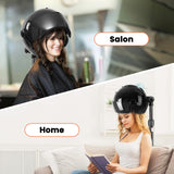 Hooded Hair Dryer, 1500W Standing Hair Dryer with Time Settings, Touch Controls, 3 Temperature Modes, Height Adjustable Ionic Hooded Dryer on Wheels, Sit Under Hair Dryer Bonnet for Home or Salon Use