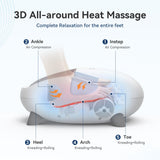COMFIER Shiatsu Foot Massager with Heat, Kneading and Vibration Heated Foot Feet Massager for Neuropathy Plantar Fasciitis