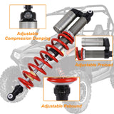 OUMURS Pair Adjustable Rear Air Shock Absorber Compatible with Polaris RZR S 800 2009-2014 Adjustable Preload, Compression Damping & Rebound Speed