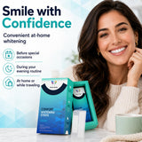 Prism Smile Teeth Whitening Strips, 48 Strips for 24 Treatments, 6% Hydrogen Peroxide Formula, Non-Slip Fit, Cool Mint Flavor, Helps Remove Surface Stains from Coffee, Tea, Wine and Tobacco