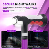 BigAlex Folding Walking Cane with Two Led Lights for Elderly Solid Base Adjustable Walking Stick with Carrying Bag for Men Women