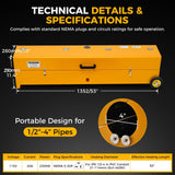 OTRUZPV 1/2" to 4" Electric PVC Conduit Heater with Temperature Detector, 2300W Portable PVC Pipe Heater
