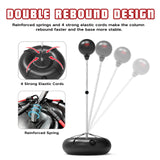 Punching Bag with Stand for Adults and Teens, Height Adjustable, Speed Bags for Boxing with Hand Pump and 4 Elastic Cords, Boxing Punching Bag for Training, Stress Relief and Fitness digi