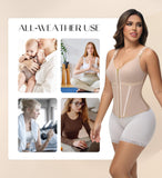 SHAPSHE Waist Trainer Corset for Women Tummy Control Sport Workout Body Shaper Vest for Postpartum Gym Zipper and Hooks Tan XS