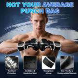 Heavy Punching Bag for Adults Teens, 70'' Standing Boxing Kicking Bag Freestanding Heavy Bag with Gloves and Electric Air Pump, Men Kickboxing Bags for Beginners Training MMA Muay Thai Fitness