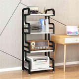HtrAM-2461 Printer Stand Multi Layer Storage Printer Stand Floor Standing Stand Office Copier Storage Rack Large Capacity