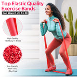 Resistance Bands for Working Out, Exercise Bands for Physical Therapy, Stretch, Recovery, Pilates, Rehab, Strength Training and Yoga Starter Set RENRANRING