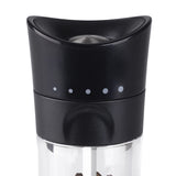 Cole & Mason Harrogate Black Salt and Pepper Grinder Set, Adjustable Ceramic Mechanism, Inverta, ABS Plastic, 154 mm, Gift Set, Includes 2 x Salt and Pepper Mills
